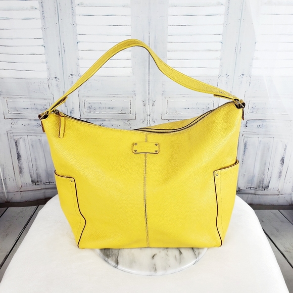 kate spade Handbags - Kate Spade Large Yellow Shoulder Handbag